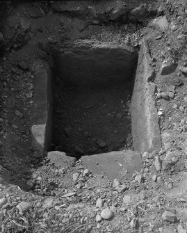 View of cist after excavation