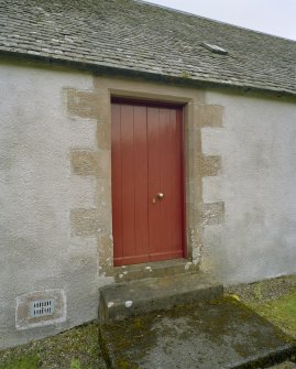 View of doorway on south side of church