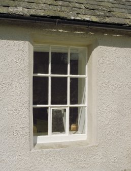 Detail of window on south side of church