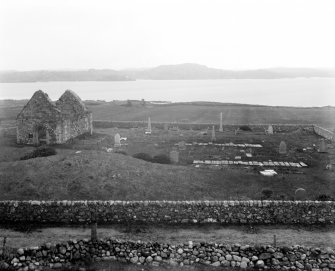 Iona, St Oran's Chapel & Relig Odhrain.
View from West.