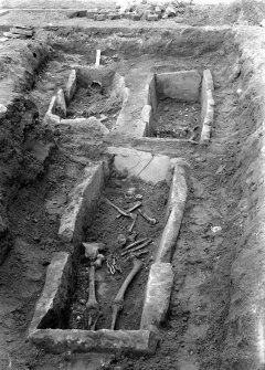 View of excavated grave.