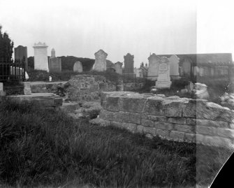 General view of graveyard.