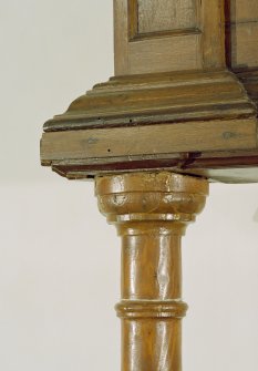 Interior. Laird's loft, detail of capital at ground floor level