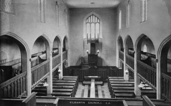 Kilmartin, Kilmartin Parish Church, interior.
General view of loft at West end.
Titled: 'Kilmartin Church, I. C.R.'.