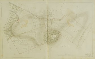 Plan of the lands of Earlsfield and part of Ardler, from a book of plans of the estate of Leith Hall belonging to General Alex Hay of Rannas, surveyed by George Brown, 1797.