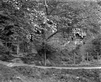 Roslin, Roslin Castle.
Detail of wall.