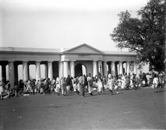 Street market at Babu Ghat, Kolkata.  Also known as Rani Rashmoni Ghat.  The ghat was founded by Rani Rashmoni in memory of her husband.  The Dakshineshwar Kali Temple was also founded by Rani Rashmoni, who was a widow, successful businesswoman, philanthropist and leader of clashes against the British relating to taxation of the poor.  Ahirtola Ghat and Nimtola Ghat were also built by Rani Rashmoni to allow access to river to the common people for bathing.