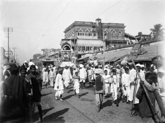 Muharram street procession with taziya, Kolkata.