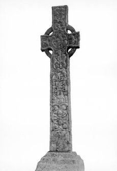Iona, St Martin's Cross.
General view of West side.