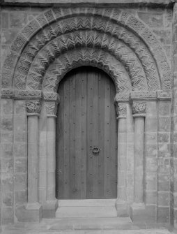 South doorway to cloister.