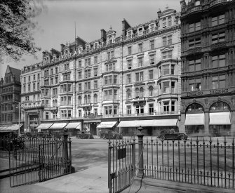 View from south east of the Royal Hotel also showing 52 - 57 Princes Street.