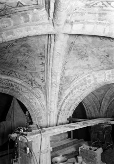 Painted ceiling of North aisle