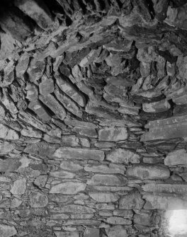 Terpersie Castle. Interior.
View of vault in basement of SE tower.