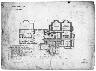 Kinloch House.
Plan of basement floor.