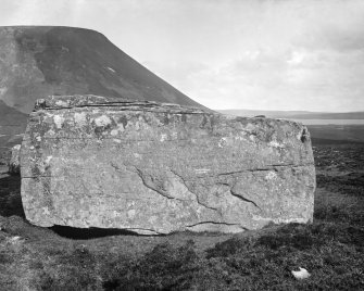 View of the Dwarfie Stane, Hoy.