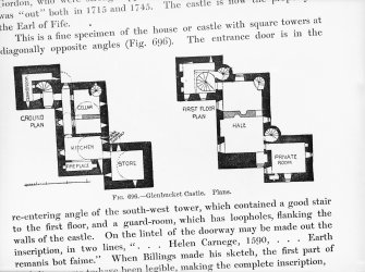 Photographic copy of drawing showing ground and first floor plans.