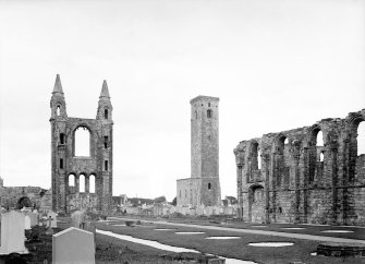 South aisle, East Tower & St Regulus.