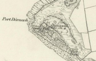 Extract from OS 6-inch map of 1869.