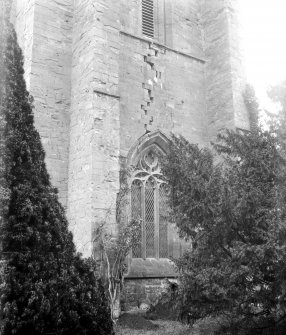 Dunkeld, Dunkeld Cathedral.
View of window in tower with curvilinear tracery.