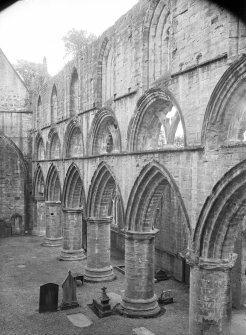 Dunkeld, Dunkeld Cathedral, interior.
View of nave and North aisle from South-West.