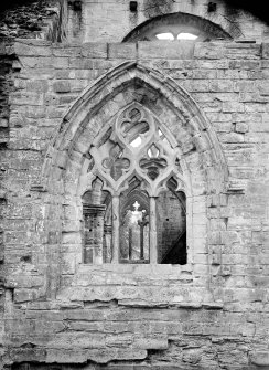 Dunkeld, Dunkeld Cathedral.
View of window with geometrical tracery.