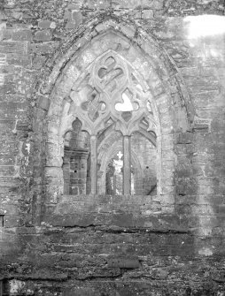 Dunkeld, Dunkeld Cathedral.
View of window with geometrical tracery.