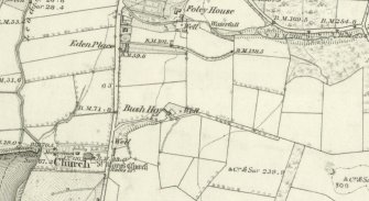 Extract from the 1st edition of the OS 6-inch map.