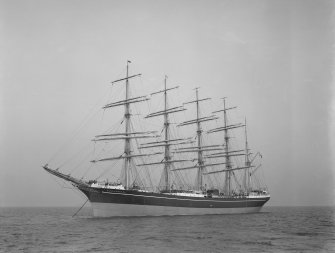 Kobenhavn at sea: Built by Ramage and Feguson for the Danish East Asiatic Company.