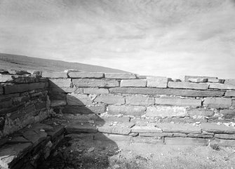 View of remains of wall.