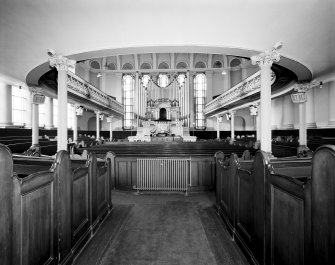 Glasgow, 18 John Street, John Street United Presbyterian Church, Interior.
General view of interior from South.