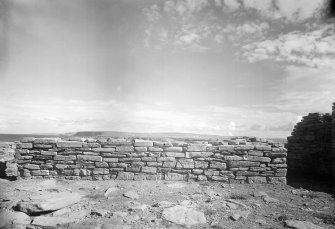 View of remains of wall.