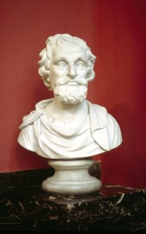 View of plaster bust of Galen, in the Hall.
