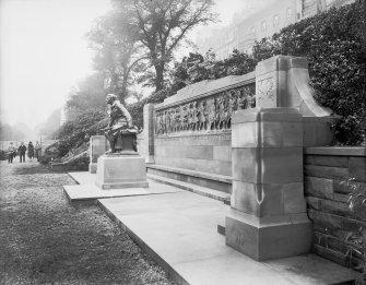 View of the Scottish American War Memorial, West Princes Street Gardens, Edinburgh.