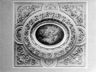 Interior-detail of ceiling of Middle State Room in Holyrood Palace