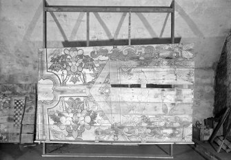 View of painted panel.