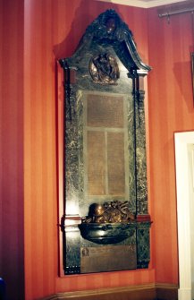 View of Bank of Scotland war memorial in foyer.