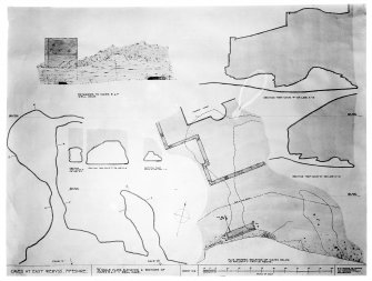 Plans, elevation and sections. FID/549/1.