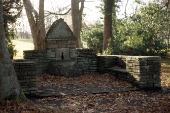 View of well in grounds of Lauriston Castle.
