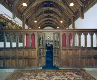 Interior.
View of screen from W.