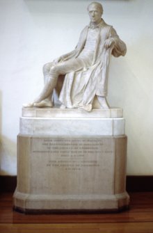 View of statue of Robert Dundas of Arniston, in Parliament Hall.