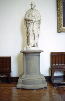 View of statue of Henry, Lord Cockburn, in Parliament Hall.