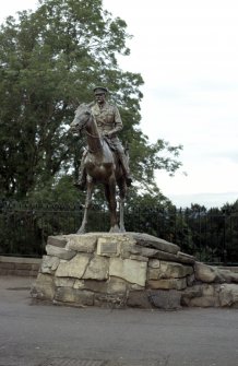 View of Earl Haig Statue, on Castle Esplanade.
