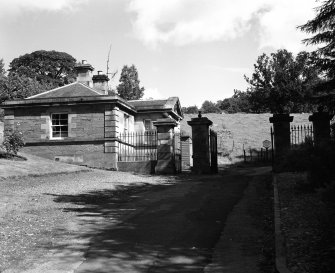 View from South looking up driveway toward Morven Cottage.