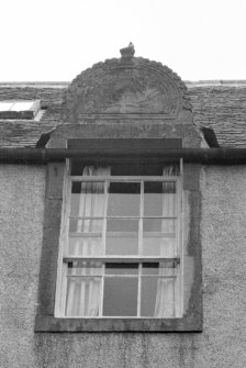 Arbuthnott House. View of pediment of West window on North part.
