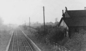 General view of Peacock Station and tracks.
Station closed prior to 1952.