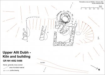 Planetable drawing of Kiln and asociated buildings 102