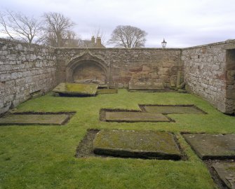Fearn Abbey.  St. Michael's aisle, view of interior from North.