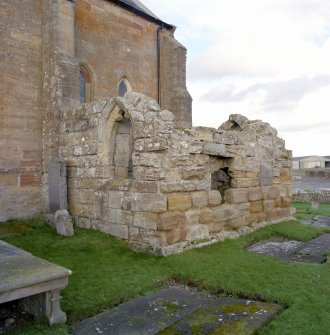 Fearn Abbey.  South East aisle, view from South West.
