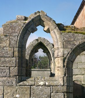 Fearn Abbey.  South East aisle, view of East window from East.