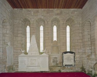 Fearn Abbey, interior.  View of East wall from West.